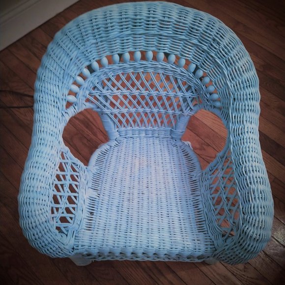 COPY - Light Blue/Aqua child's chair - Picture 1 of 4